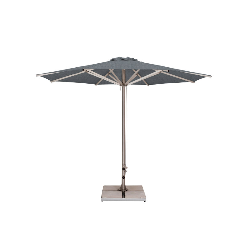 Storm 11.5' Round Umbrella, Paver Frame, Natural