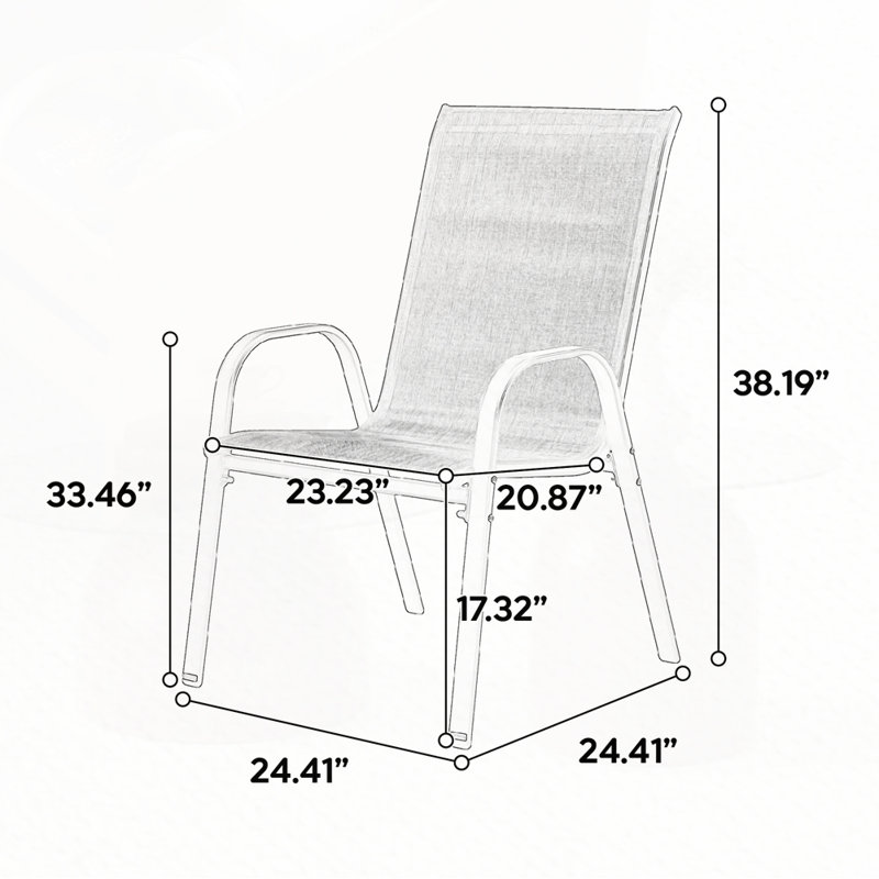 Chaises de camping d'extérieur en tissu respirant Textilene, Brun, 4