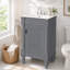Meuble-lavabo compact avec lavabo, portes à fermeture douce et tablette réglable-1428808771