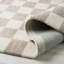 Tapis de couloir d'intérieur à carreaux beige / brun 3 pi x 10 pi (2 pi 7 po x 10 pi) Branch Branch Roxie-2126238259