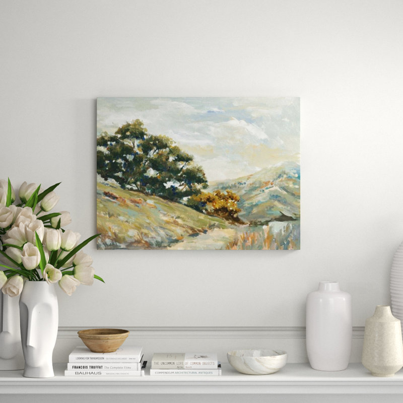 Through The Path Painting by Sara Brown, 24" H x 32" W x 1.5" D, Outdoor