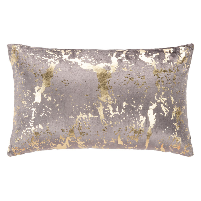 Pari Brown and Gold Abstract Decorative Throw Pillow