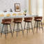 Tooborac Swivel Upholstered Bar Stool-614464483-621838136