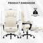 Fauteuil de direction ergonomique en similicuir chauffant avec repose-pieds-1378204799