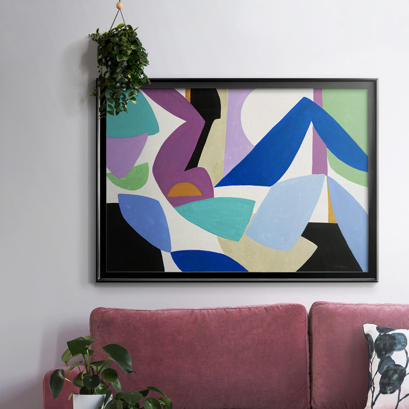 " Ode To Matisse I ", Gold, 30" H x 44" W x 1.5" D