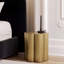 Flower End Tables, Hammered Iron Metal, Modern Gold Accent for Home