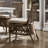 Cross Back Side Chair in Natural Gray
