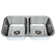 32.5'' L Undermount Double Bowl Stainless Steel Kitchen Sink