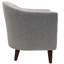 Fauteuil demi-tonneau en polyester capitonné de 30 po Navin-721501183
