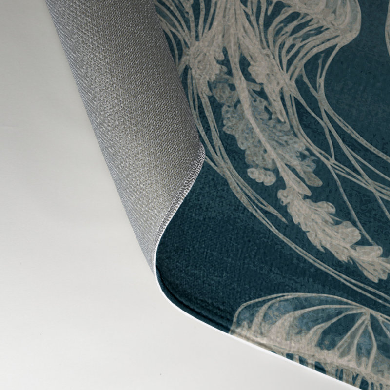 Tapis intérieur et extérieur bleu Nature
