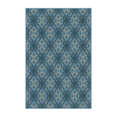 Tapis bleu sarcelle Plotkin