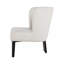  Fauteuil à oreilles rembourré gris avec structure noire