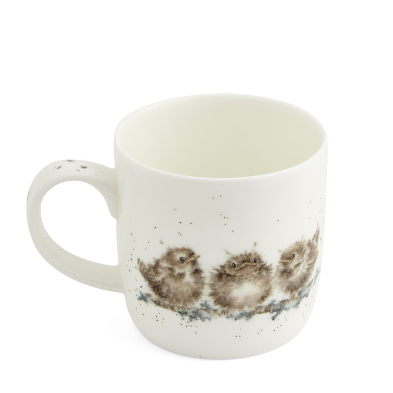 Wrendale Designs, Fine Bone China - Feather Your Nest (Wren) Mug