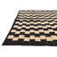 Tapis noir et blanc Ousley