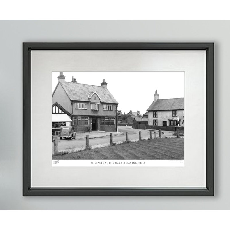 Willaston, The Nags Head Inn C1955 - Single Picture Frame Print, 40cm H x 50cm W x 2.3cm D