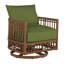 Newport Swivel Patio Chair with Cushions-83260304-97429404