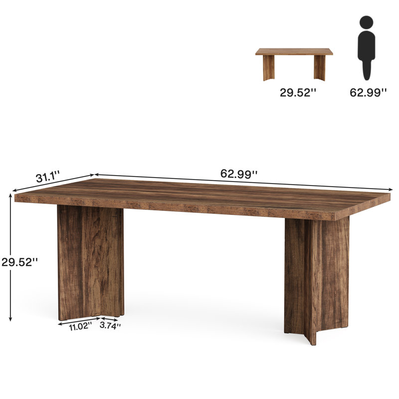 Rahn Dining Table, Dark Brown
