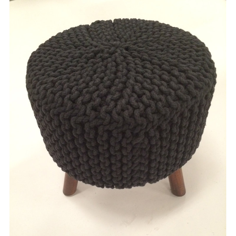 Tabouret d'appoint Ullery, Noir, noir, noir, noir, Linen