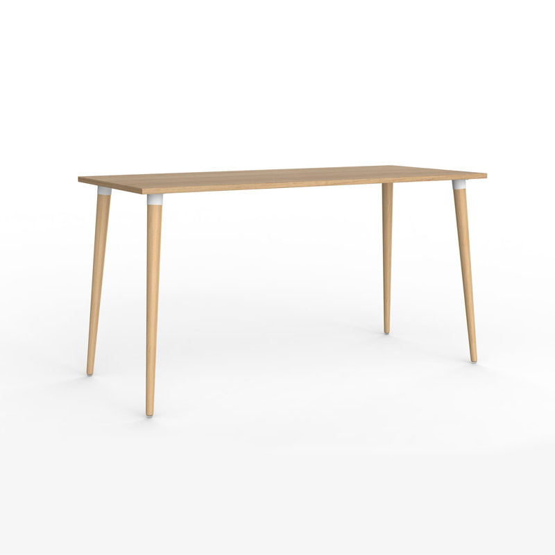 Gilman Solid Wood Base Writing Desk, Oak, 74cm H x 140cm W x 60cm D