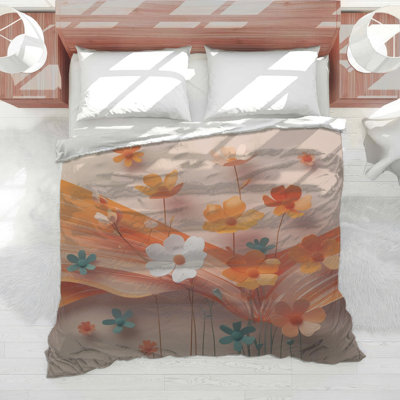 Édredon orange en papier