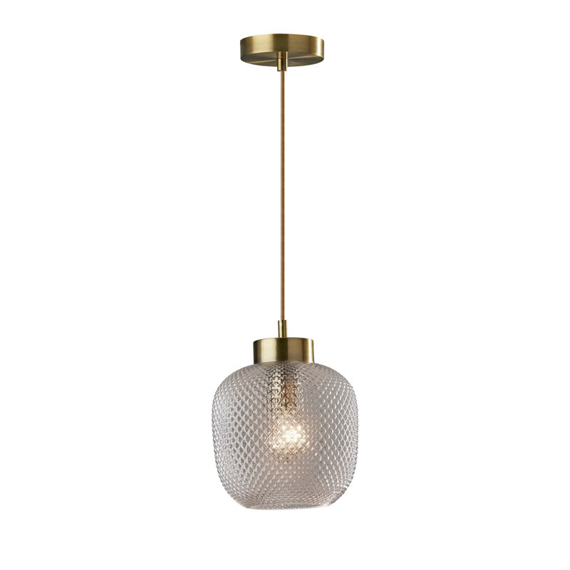 Luminaire suspendu cylindrique à 1 lumière Maldives