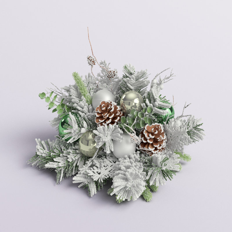 Eillie 10'' Faux Pine Orb