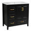 Meuble-lavabo autoportant avec lavabo, portes à fermeture douce et tiroirs multiples pour un rangement élégant-10229423