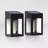 2-Pack Vintage Patio Solar LED Window Lights Outdoor Path Lights Matte Black: Automatic Lighting, Weather-Resistant