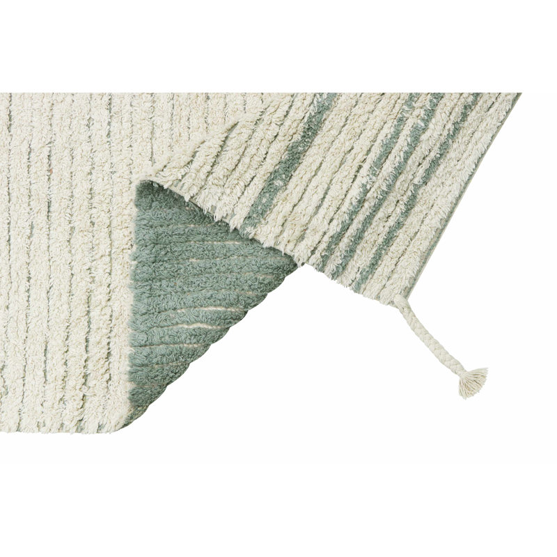 Tapis réversible lavable simple bleu rétro, Rectangle 5 pi 7 po x 8 pi