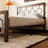 Avren Vintage Metal Platform Bed with Headboard and Footboard, Geometric Design, No Box Spring Needed-1975530981-1975530968