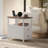 HOMCOM  End Table With Charging Station And USB Ports, Narrow Side Table With Drawers & Shelf  ,