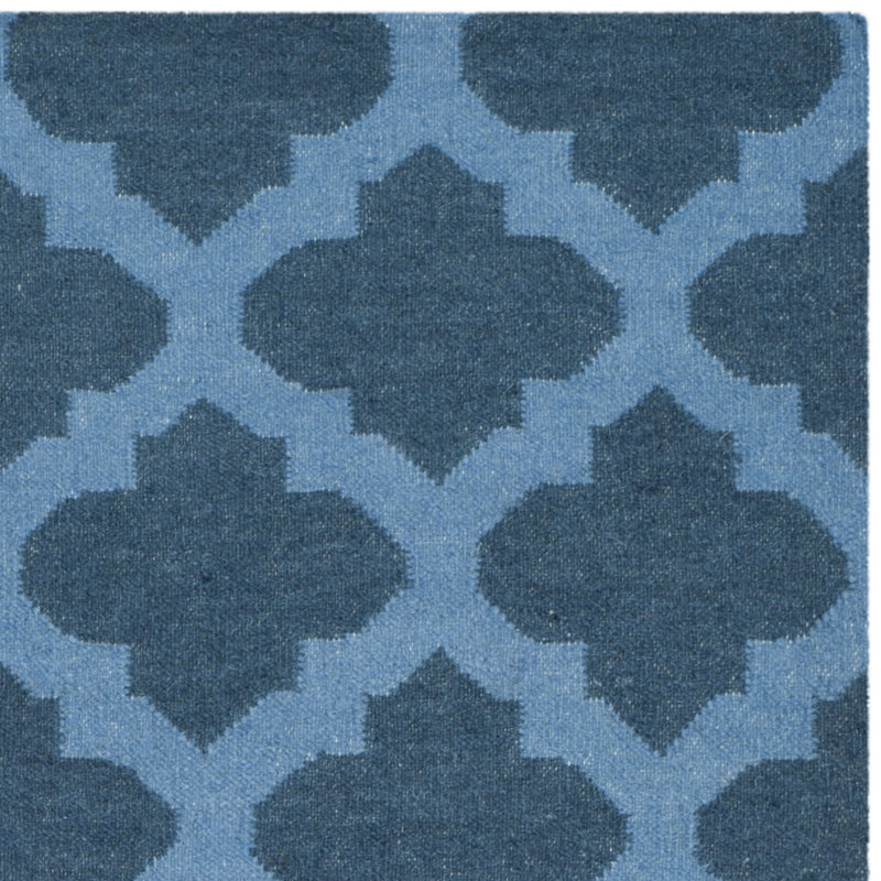 Valenzuela Geometric Wool Hand Woven Area Rug, Rectangle 152 x 244 cm