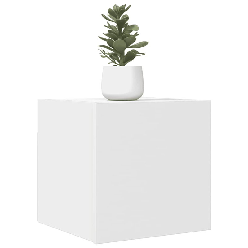 30cm H Media Cabinet, White