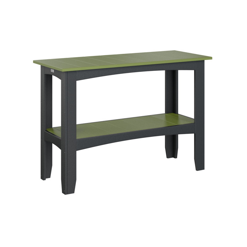 Outdoor Bar Table, Black, Kiwi Green