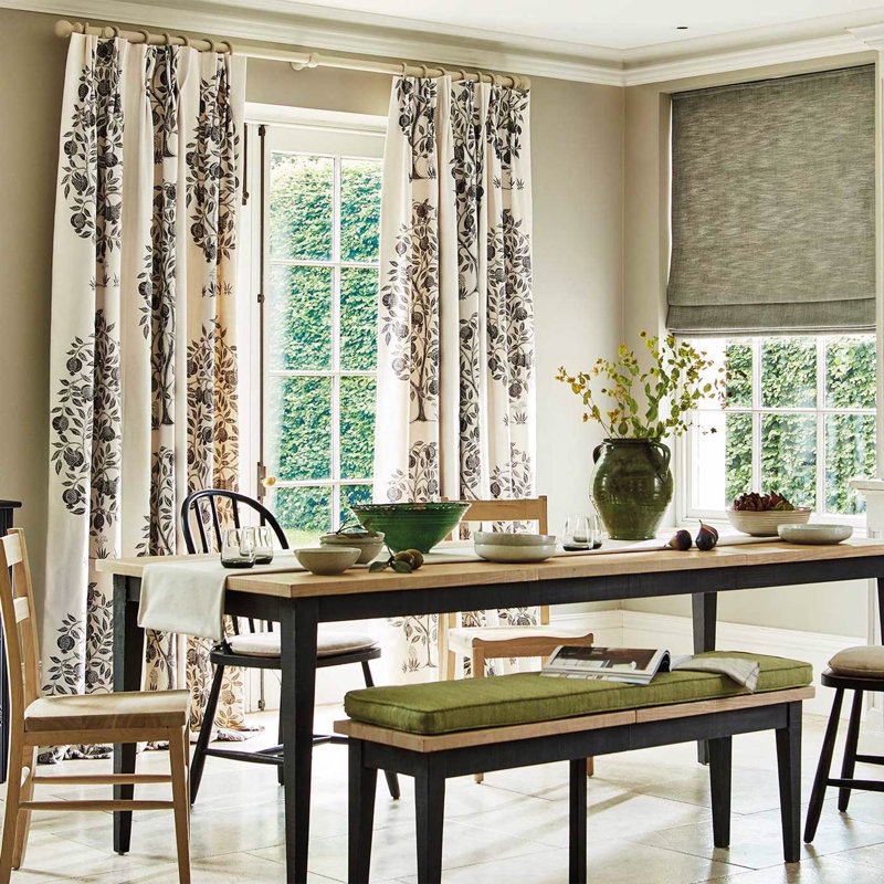 Anaar Tree Fabric, Charcoal