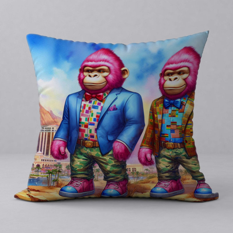 Polyester Throw Square Pillow Cover & Insert
