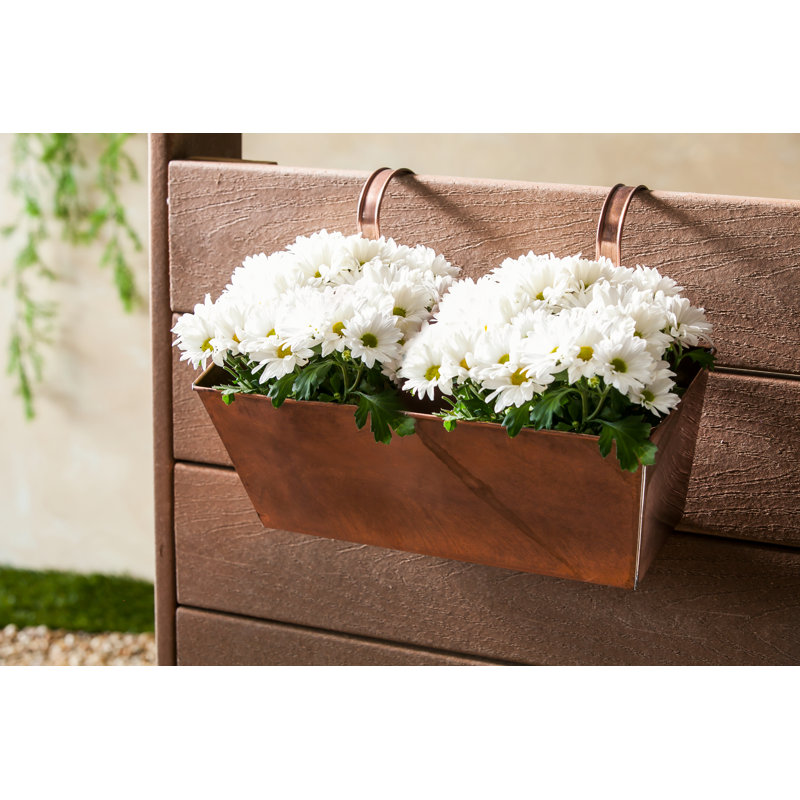 Boîte à fleurs d'intérieur / extérieur en métal 1 pièce Areyonna