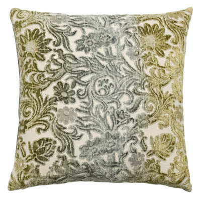 Prospect Park Square Woven Jacquard Pillow Cover & Insert in Cactus