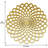 Elegant Wooden Trivet Placemats Set with Concentric Petal Cutout Design for Dining and Christmas Decor