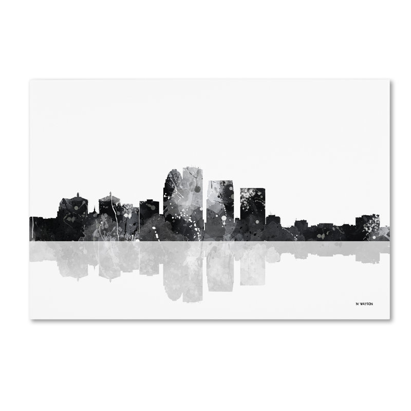 « louisville kentucky horizon bg-1 », reproduction d’impression sur toile tendue, H 12 po x l 19 po x P 2 po