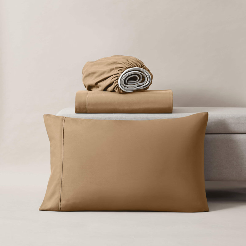 Ensemble de draps ultra doux et respirant Hotel Collection, Très grand simple, Moka