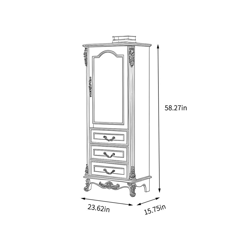 Armoire de rangement multifonctionnelle à tiroirs, Marron foncé