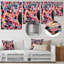 Rose numérique mélodique Fusion III - Collages abstraits, art mural en métal-886245221