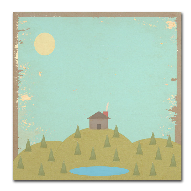 « solitude », art sur toile, H 14 po x l 14 po