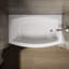 Expanse 60" x 38" Curved Integral Apron Bathtub-668049705-668017380