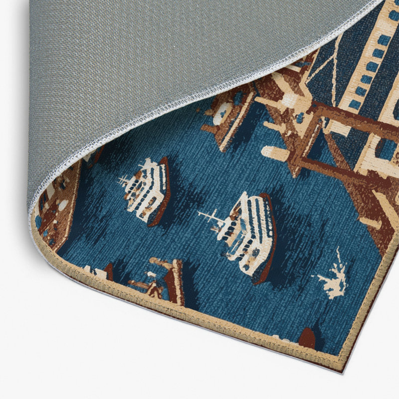 Tapis intérieur et extérieur gris Transport, Rectangulaire 2 pi x 3 pi