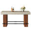 Table de bar industrielle à hauteur de comptoir de 63 pouces avec repose-pieds en métal pour cuisine Bistro-1683568597
