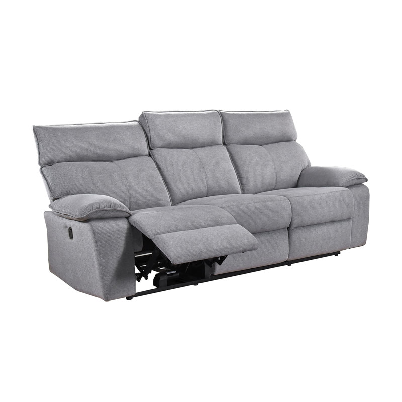 Canapé inclinable, gris, Manual Recline