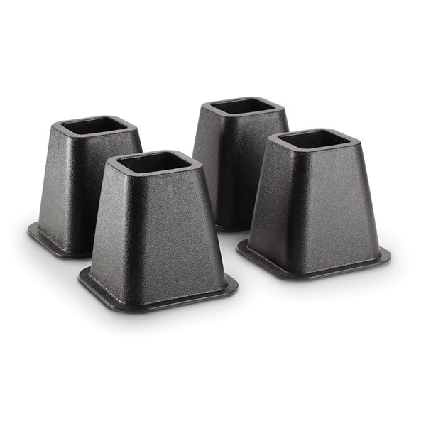 Simplify Abian 4 Piece Bed Risers Set & Reviews | Wayfair