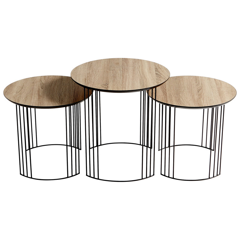 Tables d’imbrication 3 pièces à lune électrique